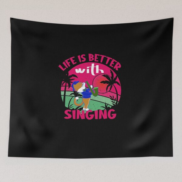Item preview, life is better with singing,funny designed and sold by buzz1days.