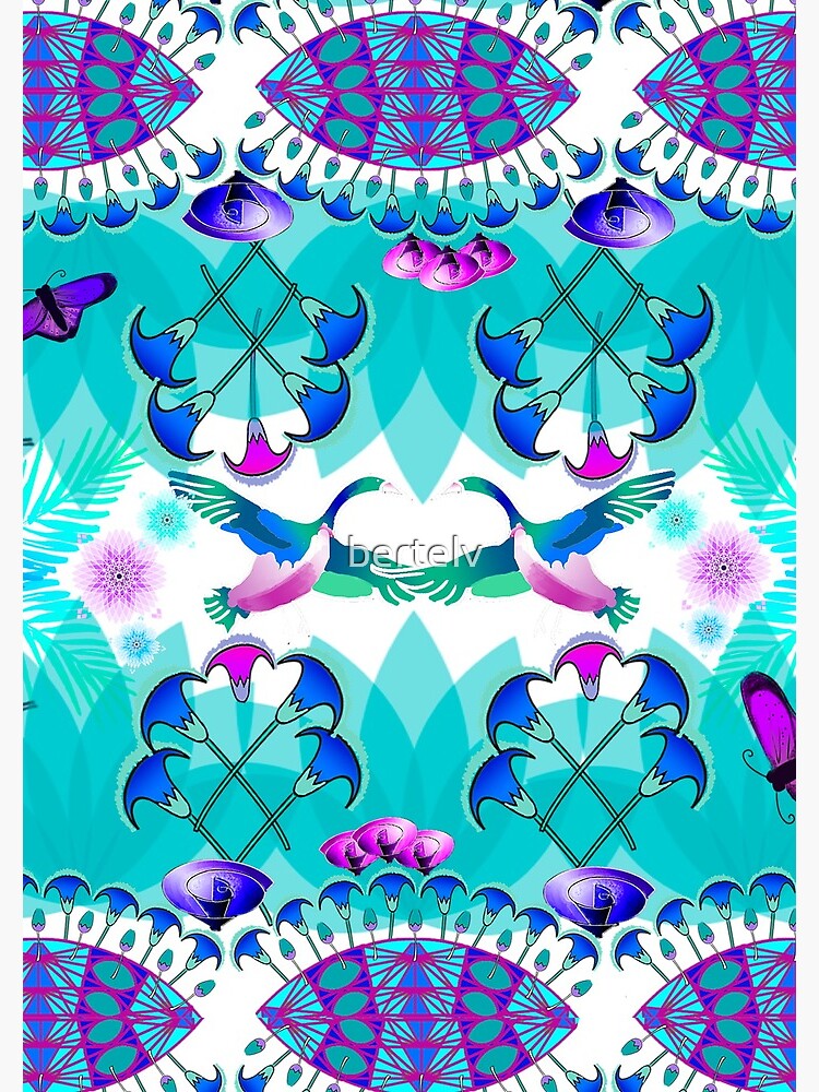 Imagen 3 de 3, Cuaderno de espiral con la obra Flores de papiro Egipto, diseñada y vendida por bertelv.