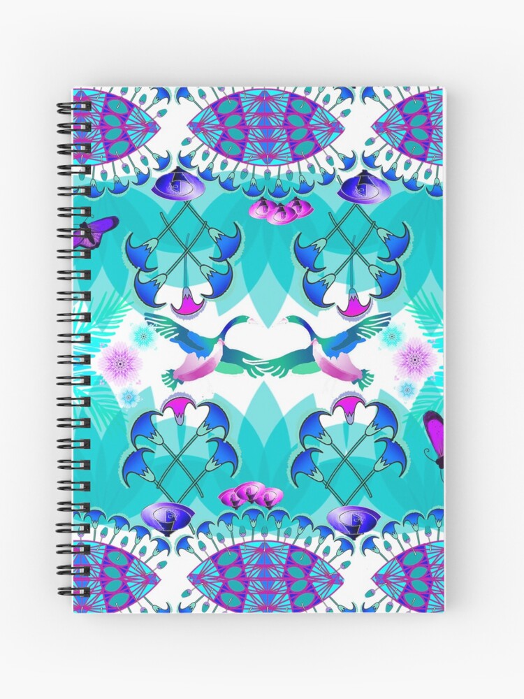 Imagen 1 de 3, Cuaderno de espiral con la obra Flores de papiro Egipto, diseñada y vendida por bertelv.