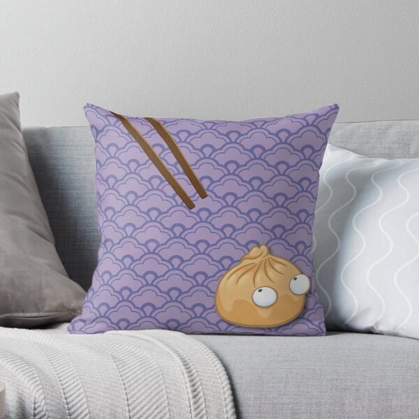 Startled Dumpling Throw Pillow