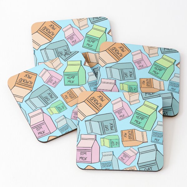 Item preview, Vegan Milk Seamless Veganuary 2021 Pattern designed and sold by Sunny Collections.