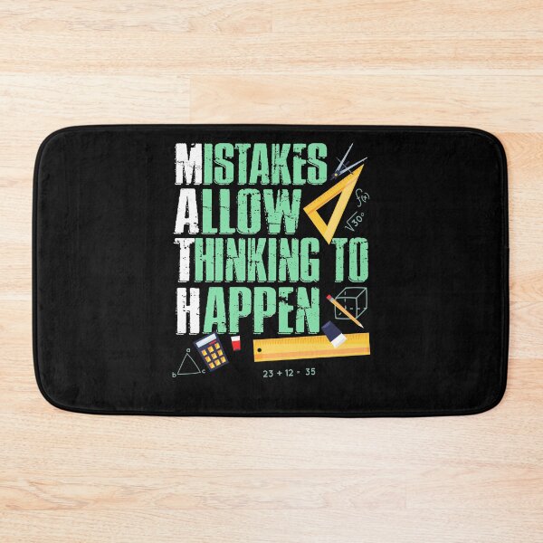 Item preview, Funny Math Teacher Gift -Mitstakes Allow Thinking To Happen designed and sold by Manisma Road.