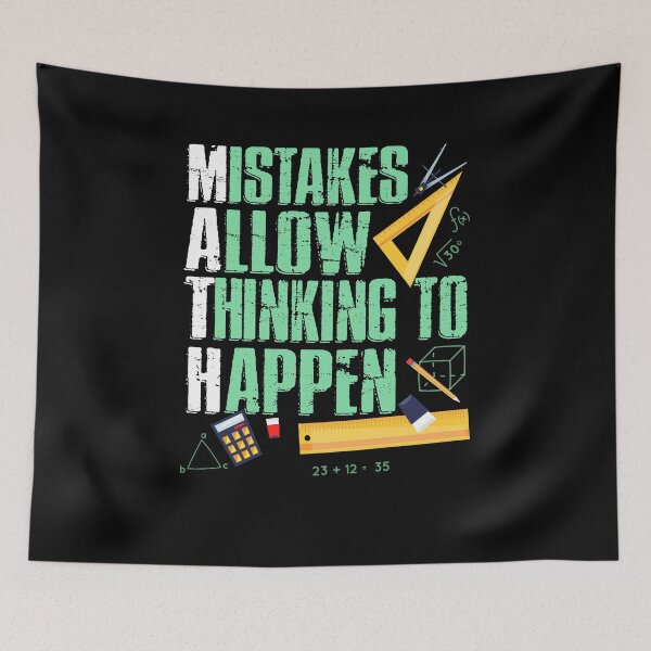 Item preview, Funny Math Teacher Gift -Mitstakes Allow Thinking To Happen designed and sold by Manisma Road.