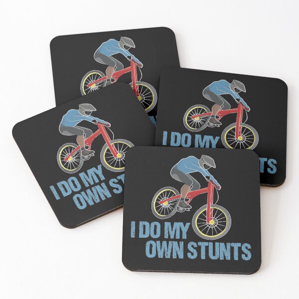 Item preview, I Do My Own Stunts Downhill Bike Vintage designed and sold by TheInkElephant.