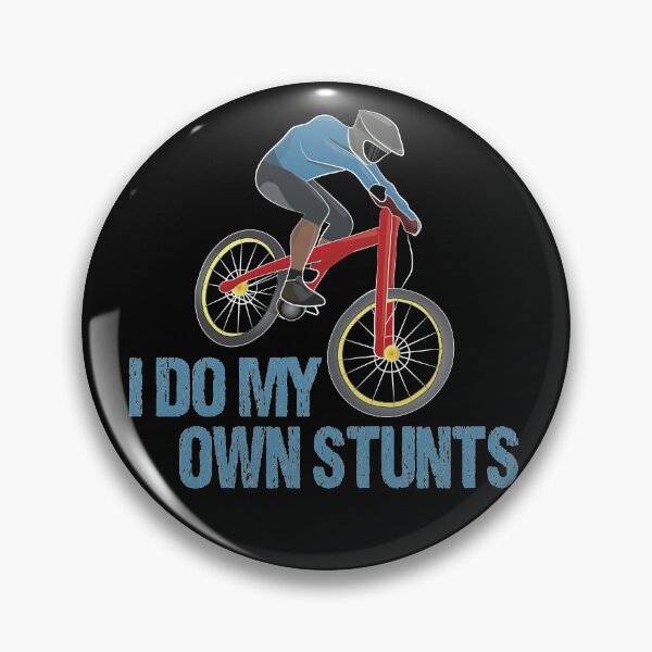 Item preview, I Do My Own Stunts Downhill Bike Vintage designed and sold by TheInkElephant.