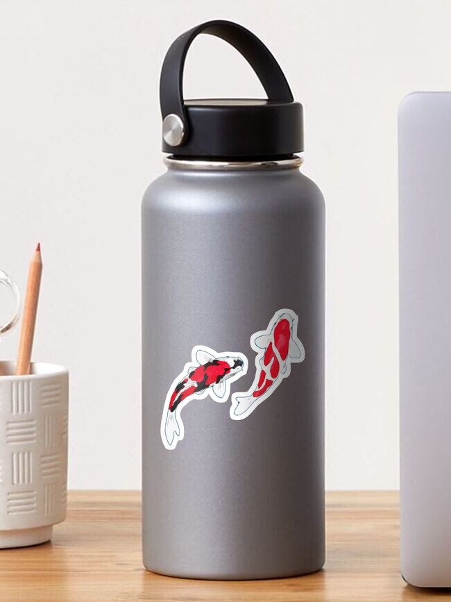 Thumbnail 1 of 3, Sticker, Koi Fish | Kuhaku Showa Sanke designed and sold by Koiartsandus.