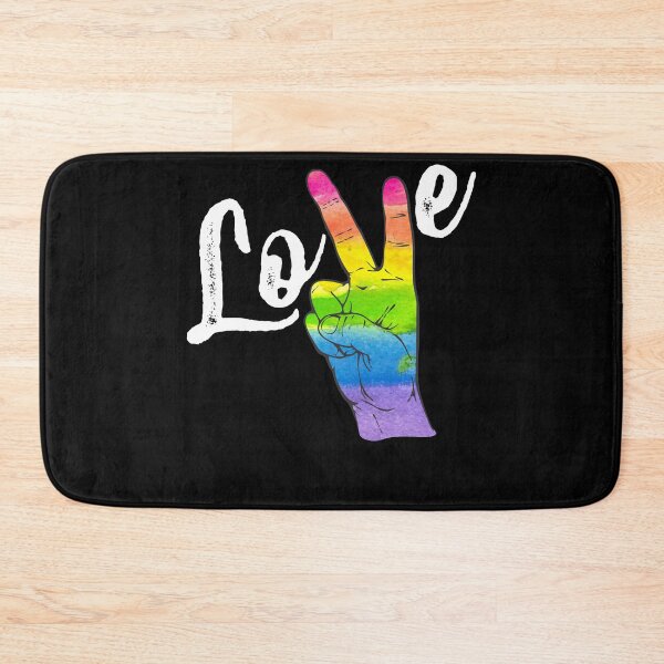 Item preview, Love Peace Rainbow Gay Pride LGBT Lesbian Gay Pride Support designed and sold by Manisma Road.
