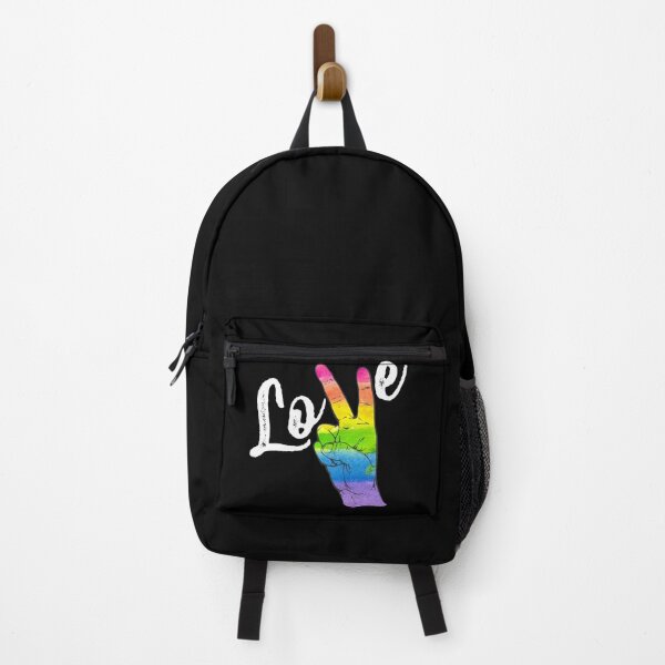 Item preview, Love Peace Rainbow Gay Pride LGBT Lesbian Gay Pride Support designed and sold by Manisma Road.