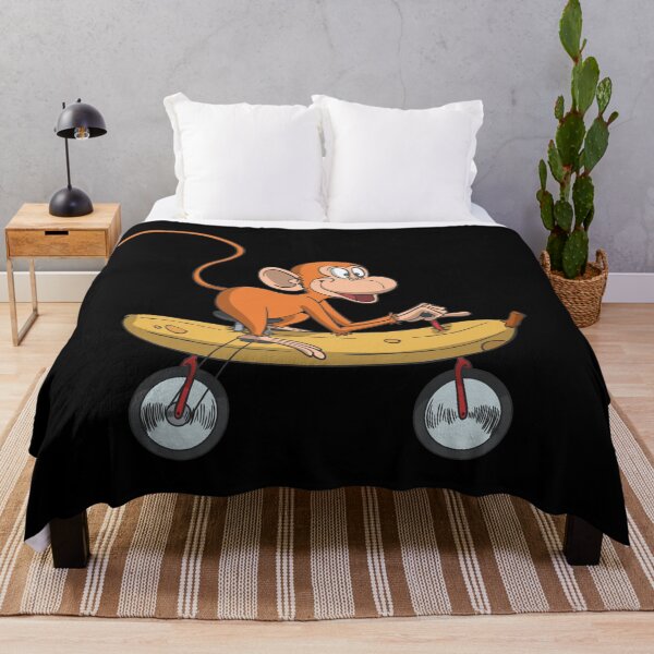 Item preview, Funny monkey on banana bicycle designed and sold by Monkey Ful.