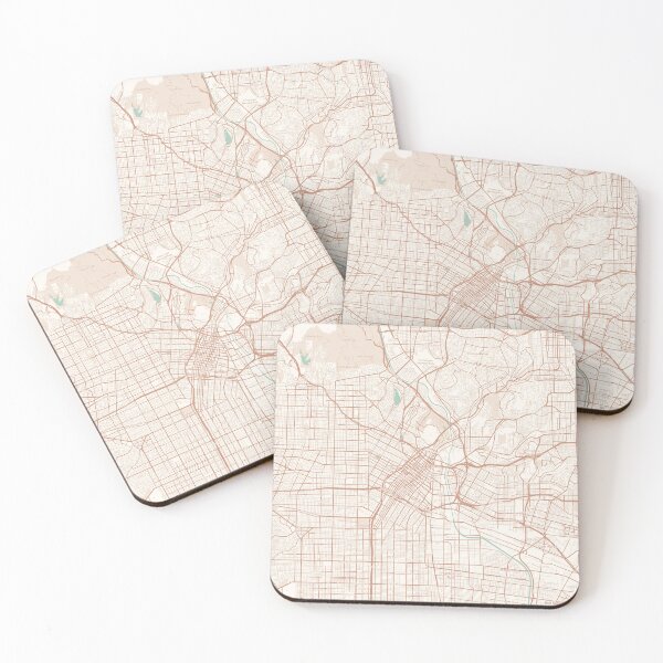 Item preview, Los Angeles, California, USA Map (Theme 2) designed and sold by Mapnify.