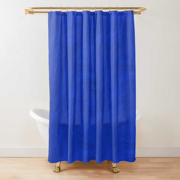 Products with blue color Shower Curtain