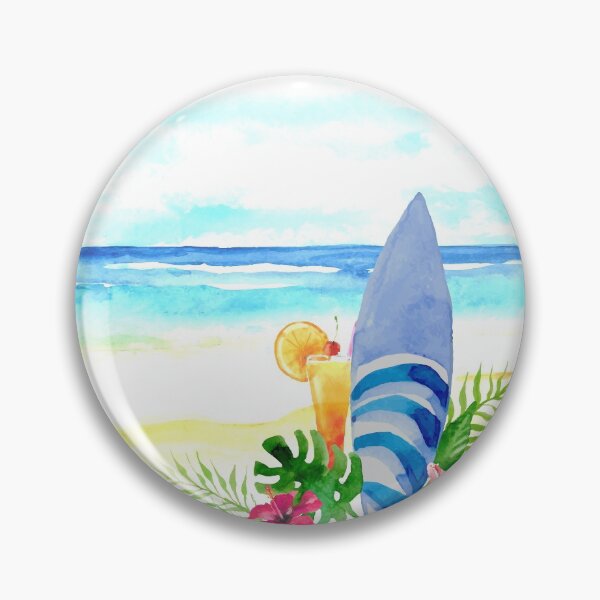 Item preview, Watercolor surf landscape  designed and sold by della95.