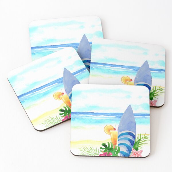 Item preview, Watercolor surf landscape  designed and sold by della95.