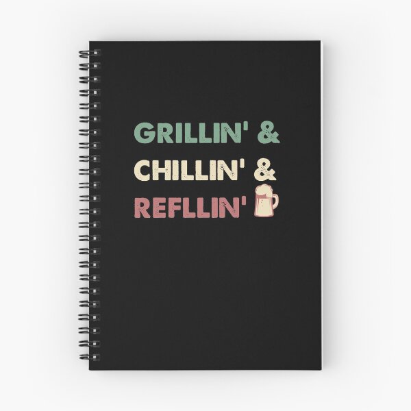 Item preview, Grillin Chillin Refllin Beer Gift - BBQ Drinking Funny designed and sold by Manisma Road.