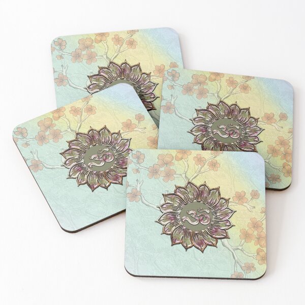 Item preview, The sign ohm on a mandala designed and sold by nicky2342.
