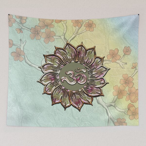 Item preview, The sign ohm on a mandala designed and sold by nicky2342.
