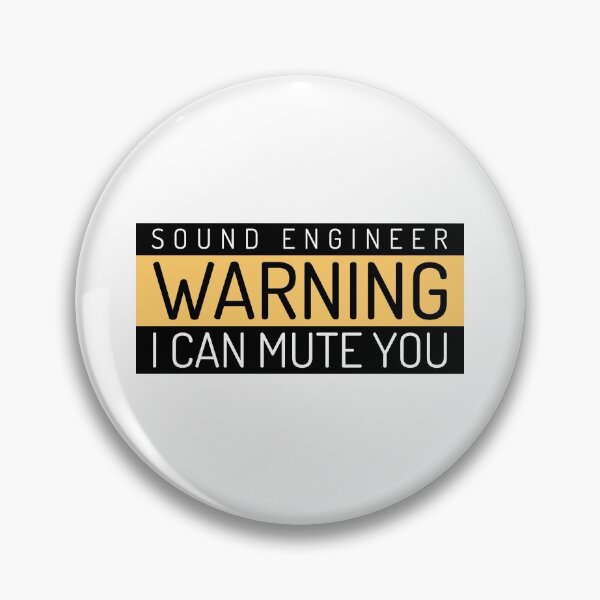 Item preview, Sound Engineer Warning designed and sold by Hooked-Atire.