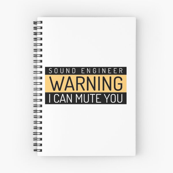 Item preview, Sound Engineer Warning designed and sold by Hooked-Atire.