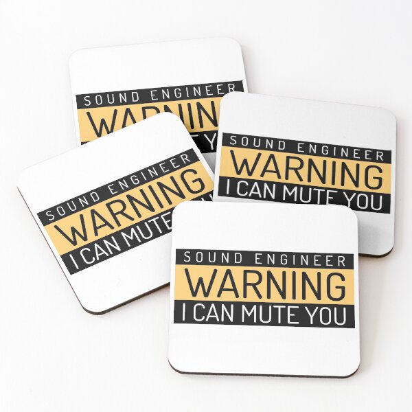 Item preview, Sound Engineer Warning designed and sold by Hooked-Atire.