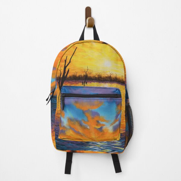 Item preview, Sunset over Lake Victoria acrylic painting designed and sold by Debra Dickson.