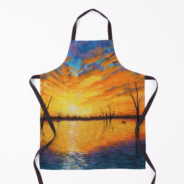 Item preview, Sunset over Lake Victoria acrylic painting designed and sold by Debra Dickson.