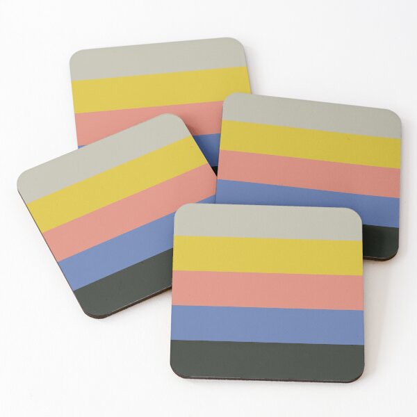 Item preview, Retro color stripes, 1930's retro colors designed and sold by Sasas Design.