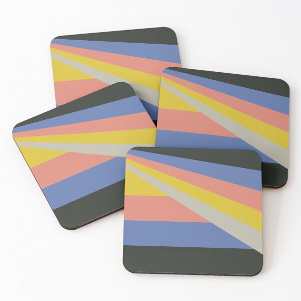 Item preview, Retro color stripes, 1930's retro colors designed and sold by Sasas Design.
