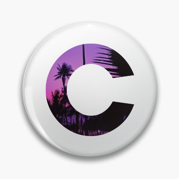 Item preview, C letter, Palm Trees  designed and sold by stickmeok.