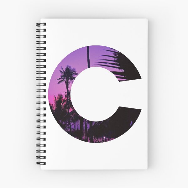 Item preview, C letter, Palm Trees  designed and sold by stickmeok.