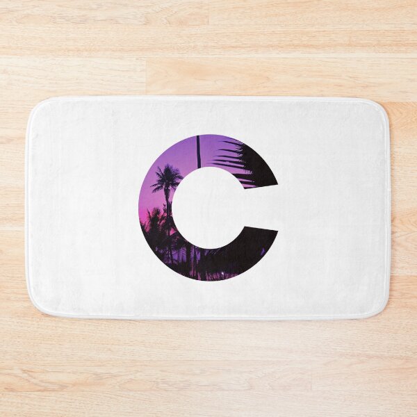 Item preview, C letter, Palm Trees  designed and sold by stickmeok.