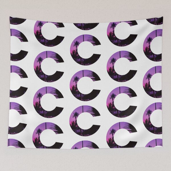 Item preview, C letter, Palm Trees  designed and sold by stickmeok.
