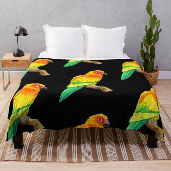 Item preview, Sun Conure Parrot Watercolor designed and sold by Ivy Lily Art.