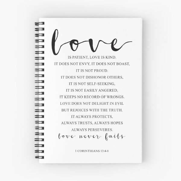 Item preview, Love Is Patient, Love Is Kind, 1 Corinthians 13:4-8. Bible Verse, Wedding Decor, Anniversary Gift designed and sold by aenaonartwork.