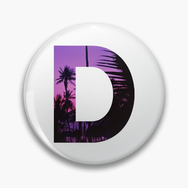 Item preview, D letter, Purple sunset designed and sold by stickmeok.