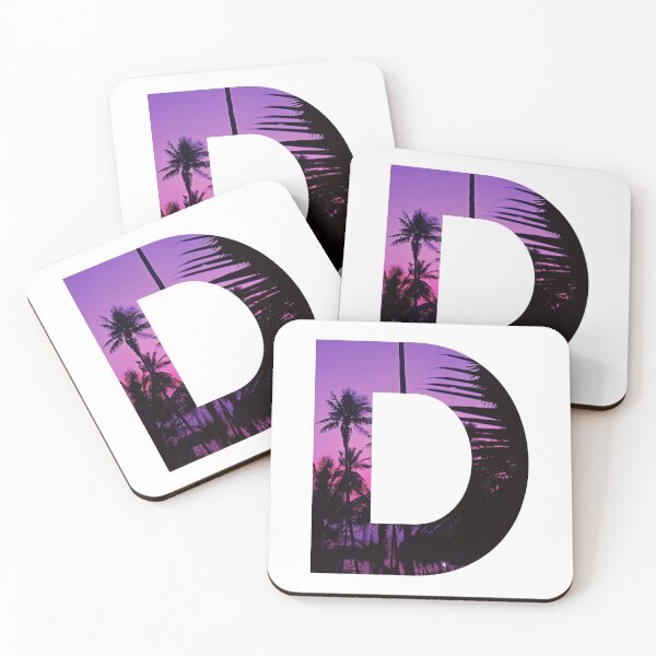 Item preview, D letter, Purple sunset designed and sold by stickmeok.