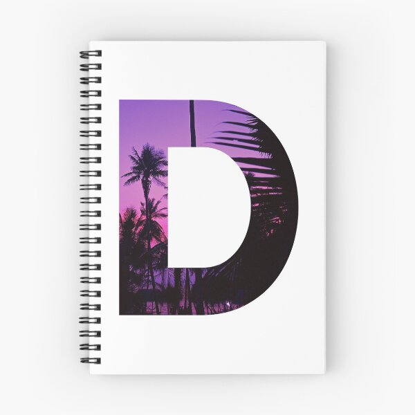 Item preview, D letter, Purple sunset designed and sold by stickmeok.