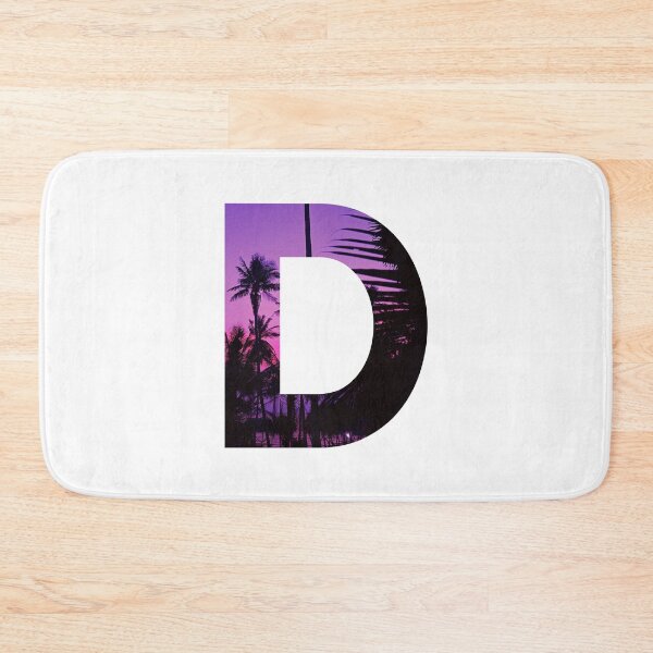 Item preview, D letter, Purple sunset designed and sold by stickmeok.