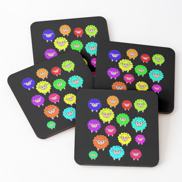 Item preview, A Colorful Sheep Gang A Sweet Herd Of Sheep Is Watching You I Love Sheep designed and sold by Paulina Vanlife.