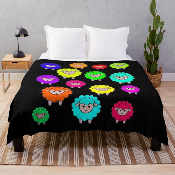 Item preview, A Colorful Sheep Gang A Sweet Herd Of Sheep Is Watching You I Love Sheep designed and sold by Paulina Vanlife.