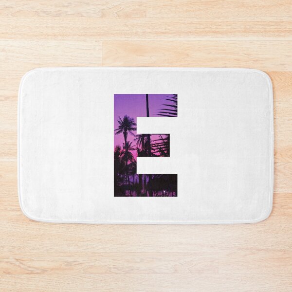 Item preview, E letter, Palm Trees  designed and sold by stickmeok.