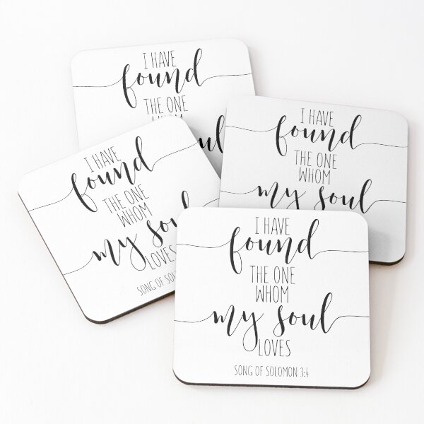 Item preview, I Have Found The One Whom My Soul Loves, Song Of Solomon 3:4. Bible Verse, Wedding Decor designed and sold by aenaonartwork.