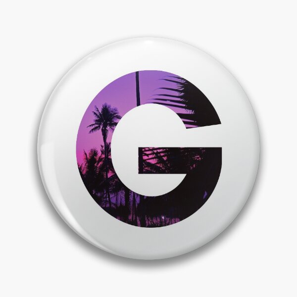 Item preview, G letter, Palm Trees  designed and sold by stickmeok.
