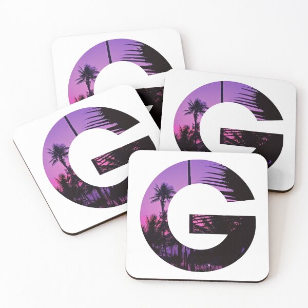 Item preview, G letter, Palm Trees  designed and sold by stickmeok.