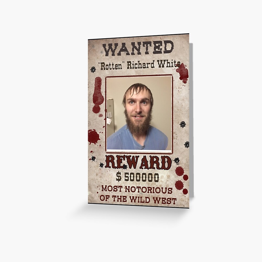 "Richard White Serial Killer" Greeting Card by BBPH Redbubble