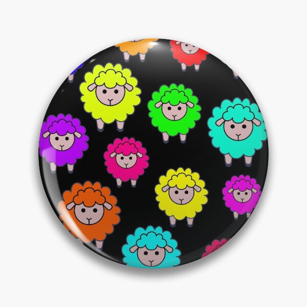 Item preview, A Colorful Sheep Gang A Sweet Herd Of Sheep Is Watching You I Love Sheep designed and sold by Paulina Vanlife.