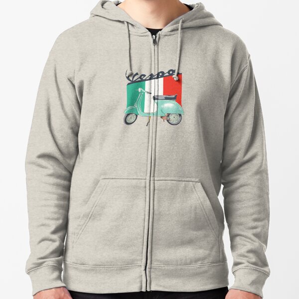 Logotipo de Vespa Sudadera con capucha y cremallera