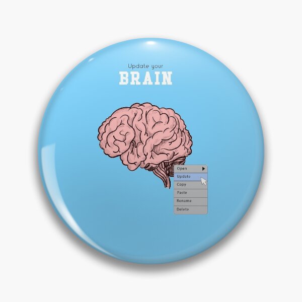 Item preview, Update your Brain Funny illustration Gift designed and sold by KO-Design.