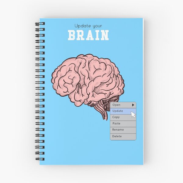 Item preview, Update your Brain Funny illustration Gift designed and sold by KO-Design.