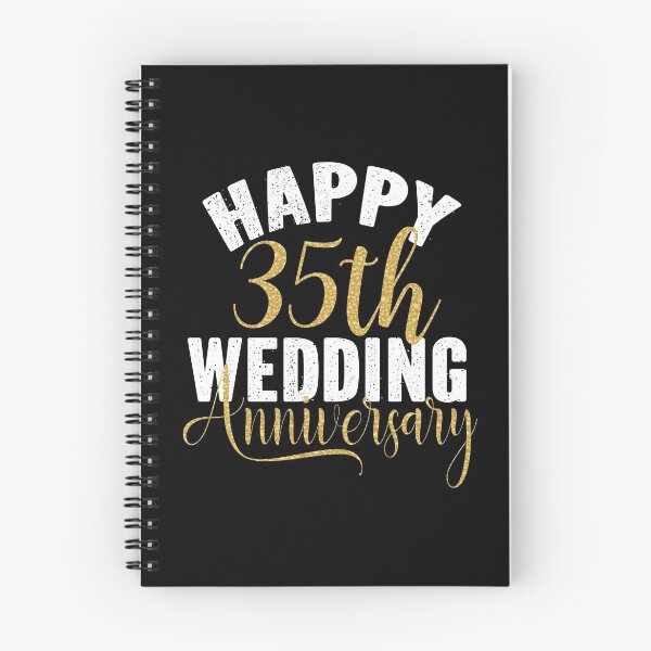 Item preview, Happy 35th Wedding Anniversary Matching Gift For Couples design designed and sold by Grabitees.