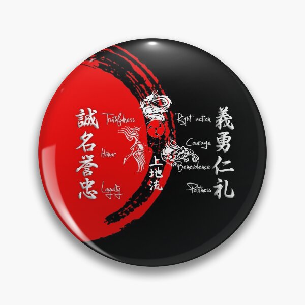 Item preview, Uechi Ryu Karate Bushido Values designed and sold by Zanshin-Art.